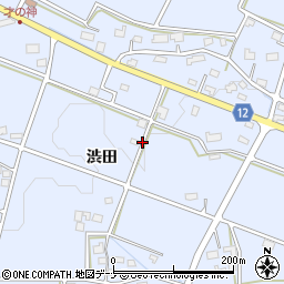 岩手県花巻市上根子渋田周辺の地図