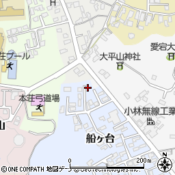 秋田県由利本荘市船ヶ台18-26周辺の地図