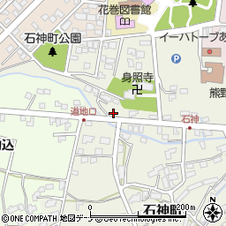 岩手県花巻市石神町406周辺の地図