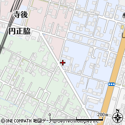 秋田県由利本荘市中梵天21周辺の地図