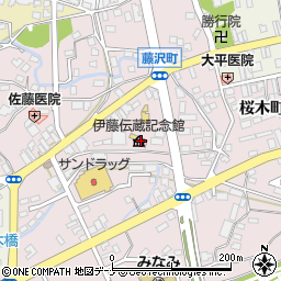 伊藤伝蔵記念館周辺の地図