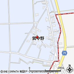秋田県大仙市角間川町巽中野87周辺の地図