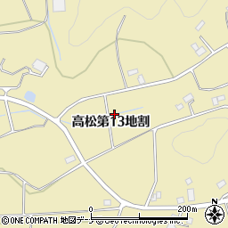 岩手県花巻市高松周辺の地図