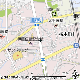 藤沢会館前周辺の地図