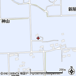 岩手県花巻市上根子神山周辺の地図