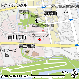 ウエルシア薬局花巻南川原店周辺の地図