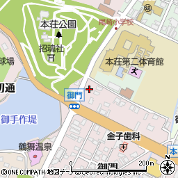 秋田県由利本荘市御門277-1周辺の地図