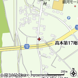 岩手県花巻市高木第２４地割36周辺の地図