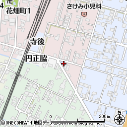 秋田県由利本荘市西梵天2周辺の地図