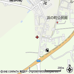 秋田県由利本荘市観音森周辺の地図
