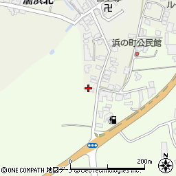 秋田県由利本荘市観音森周辺の地図