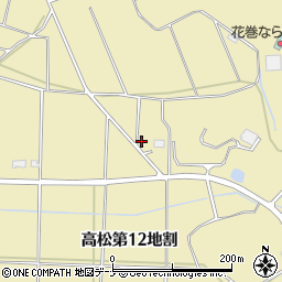 岩手県花巻市高松第１２地割周辺の地図