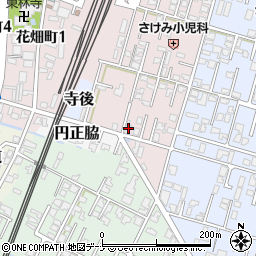 秋田県由利本荘市西梵天10周辺の地図