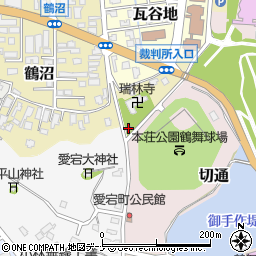 鶴沼公民館周辺の地図