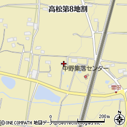 岩手県花巻市高松第８地割周辺の地図
