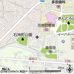 岩手県花巻市石神町451周辺の地図