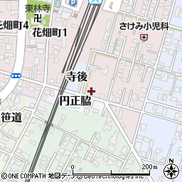 秋田県由利本荘市西梵天12周辺の地図