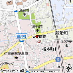 電鉄タクシー　松園町営業所周辺の地図