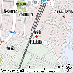 秋田県由利本荘市寺後周辺の地図