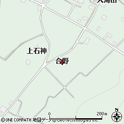 秋田県美郷町（仙北郡）金沢（合野）周辺の地図