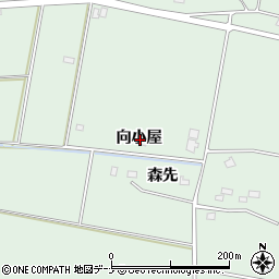 秋田県仙北郡美郷町金沢向小屋周辺の地図