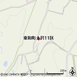 岩手県花巻市東和町土沢１１区周辺の地図
