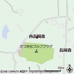 秋田県仙北郡美郷町金沢西長岡森周辺の地図