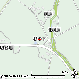 秋田県美郷町（仙北郡）金沢（杉の下）周辺の地図