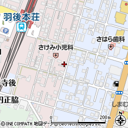 秋田県由利本荘市西梵天41周辺の地図