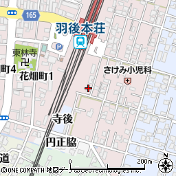 秋田県由利本荘市西梵天48周辺の地図