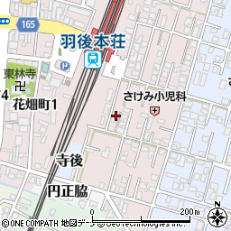秋田県由利本荘市西梵天47周辺の地図