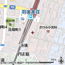 秋田県由利本荘市西梵天49周辺の地図