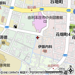 本荘駅前郵便局 ＡＴＭ周辺の地図