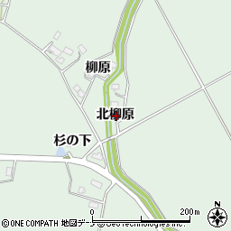 秋田県仙北郡美郷町金沢北柳原周辺の地図