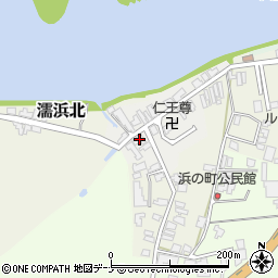 秋田県由利本荘市浜ノ町6周辺の地図