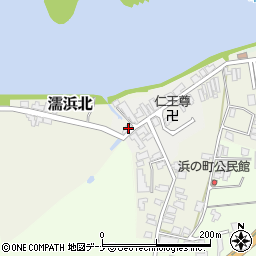 秋田県由利本荘市浜ノ町5周辺の地図