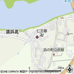 秋田県由利本荘市浜ノ町8周辺の地図