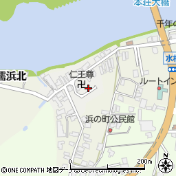 秋田県由利本荘市浜ノ町11周辺の地図