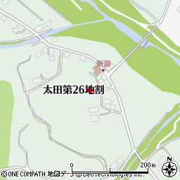 岩手県花巻市太田第２６地割周辺の地図