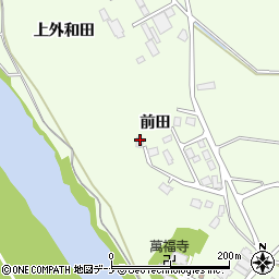 秋田県由利本荘市土谷前田周辺の地図