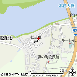 秋田県由利本荘市浜ノ町13周辺の地図