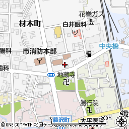 花巻市 喜久寿司周辺の地図