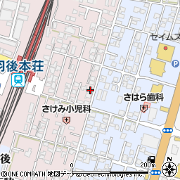 秋田県由利本荘市西梵天76-4周辺の地図