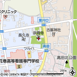 宗青寺周辺の地図