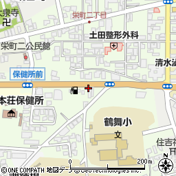 株式会社オカモト　セルフ由利本荘周辺の地図