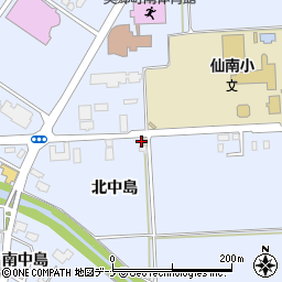 秋田県仙北郡美郷町飯詰北中島23周辺の地図