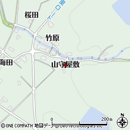 秋田県美郷町（仙北郡）金沢（山守屋敷）周辺の地図