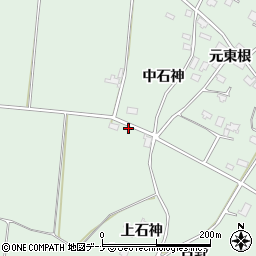 秋田県仙北郡美郷町金沢中石神25周辺の地図