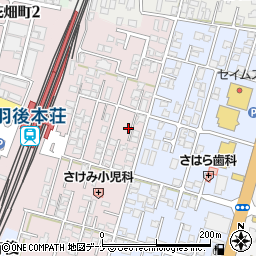 秋田県由利本荘市西梵天151周辺の地図