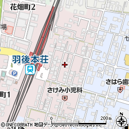 秋田県由利本荘市西梵天148-4周辺の地図